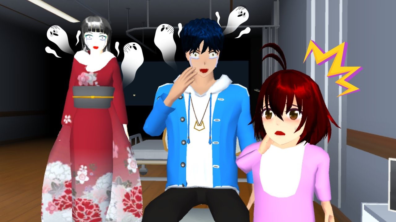 TINGTING BISA LIHAT HANTU DI RUMAH SAKIT | Drama Sakura School Simulator