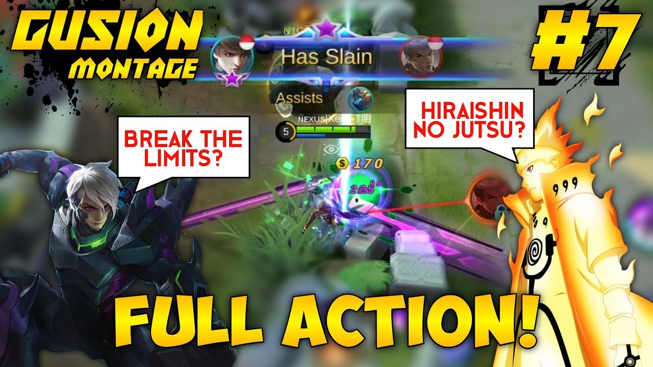 GUSION MONTAGE EPS. 07 - TELEPORT KILL ENEMY ! FULL ACTION & INSANE MOMENT | XEON-T | MOBILE LEGENDS