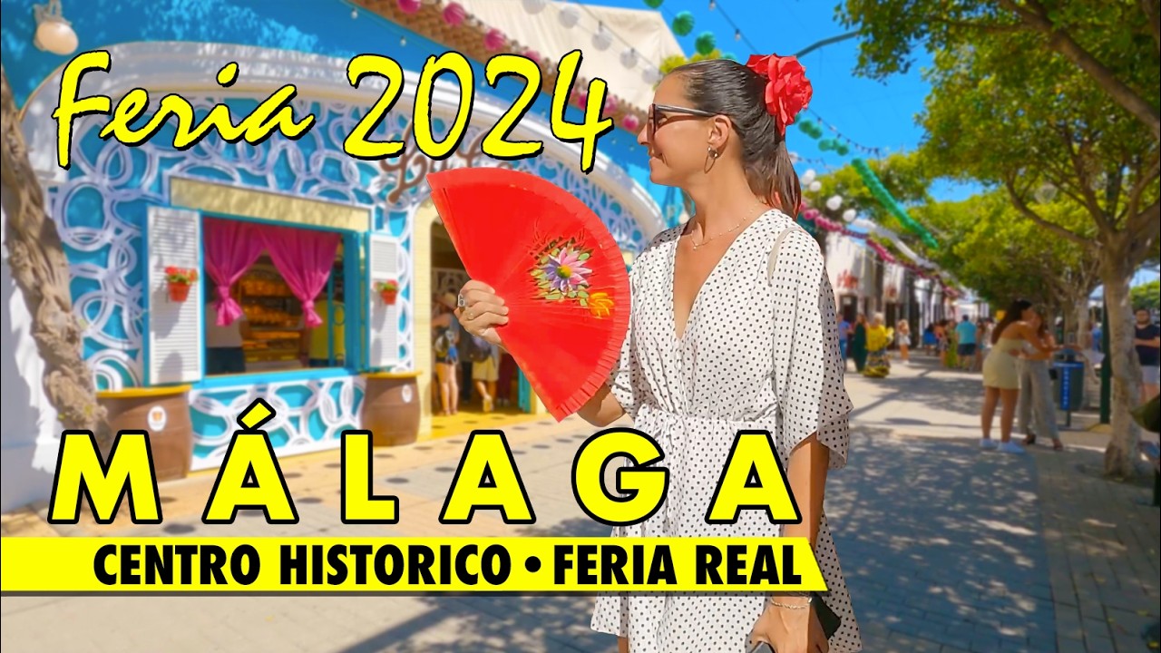 Málaga feria 2024 | Southern Europe’s biggest summer party | Virtual walking tour Spain