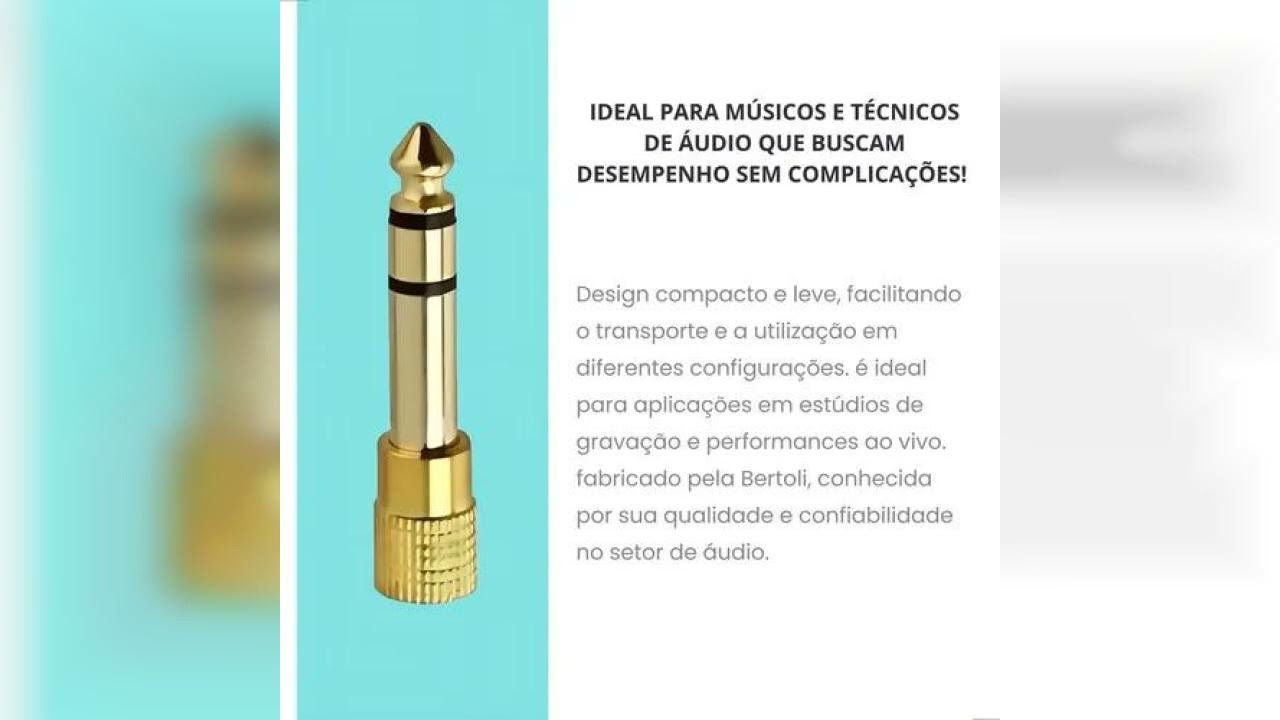 Review: Kit Com 10 Adaptador P2 / P10 Estéreo Gold Premium Bertô