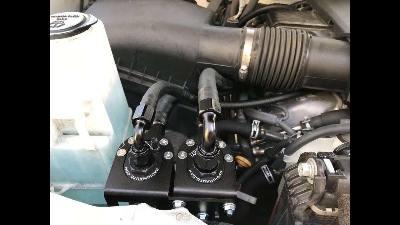 Installing Radium Oil Catch Cans on Toyota Tundra