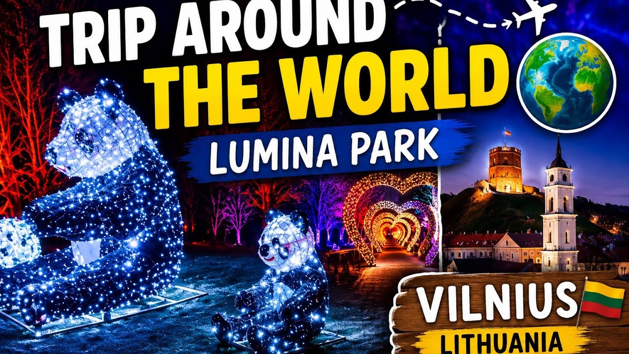Trip around the world, Lumina park in Vilnius (Lithuania, Baltic state)
