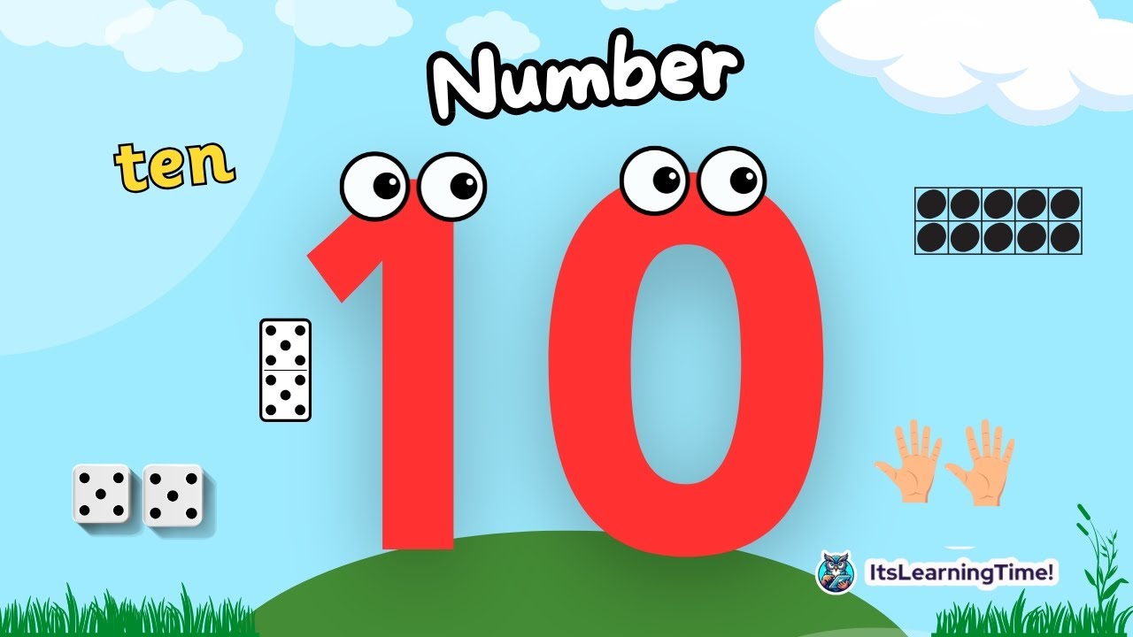 Identifying Number 10 in Different Ways | Number 10 Video for Preschoolers 