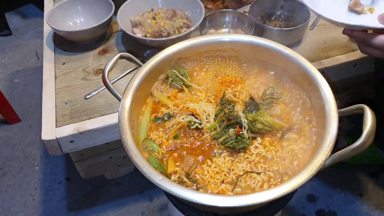 도깨비 아들과 아침 산골집 눈치움 영하 15도 추위에 뜨끈한 라면 먹음