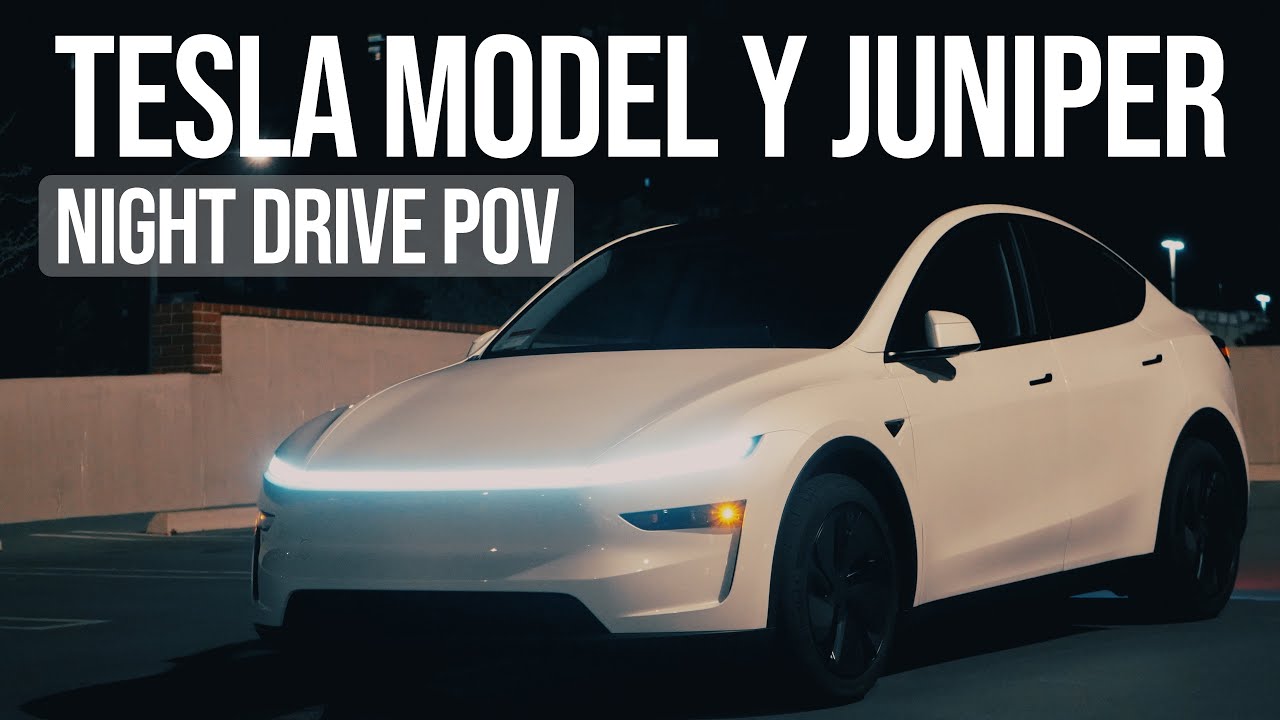 Tesla Model Y Juniper: Night Drive POV