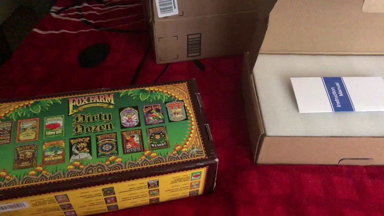 Unboxing of IPLANTOP 1000w LED AND FOXFARM DIRTY DOZEN 2x3 stealth grow. First grow..#GROWINGDANK