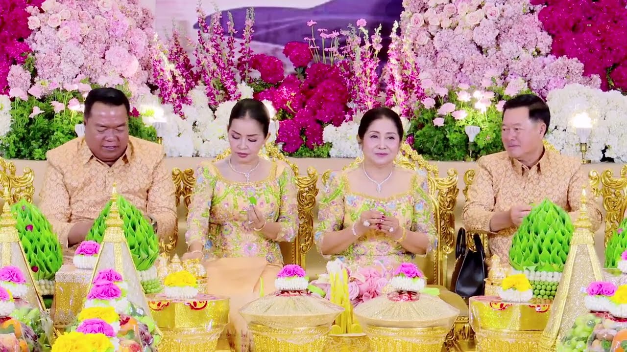 ពិធីពិសាស្លាដក់ស្លាកន្សែង🤵👰🇰🇭#wedding #weddingmusic #automobile