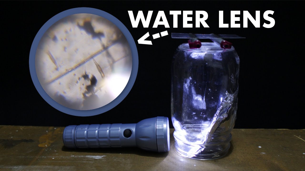 Make a FREE Microscope! (DIY With a Water Drop Lens)