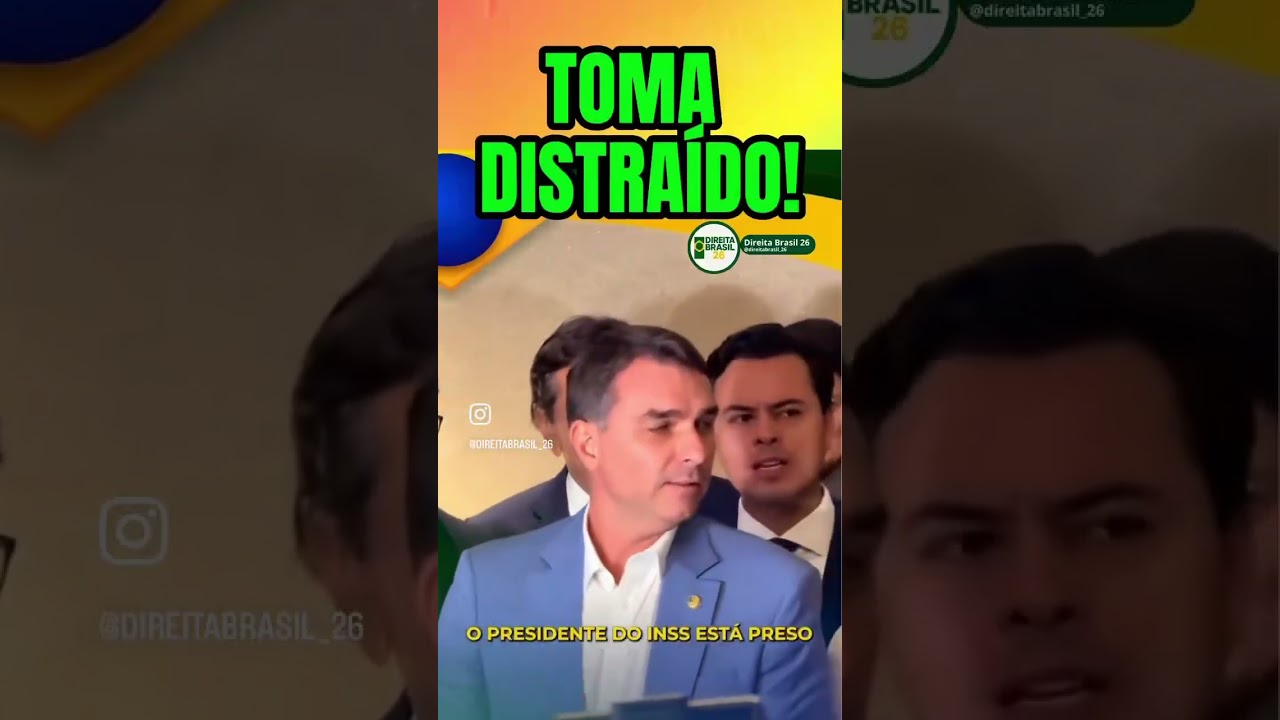 O Flavio Bolsonaro tratorou o jornalista que tentou ligar o roubo do INSS ao Bolsonaro.