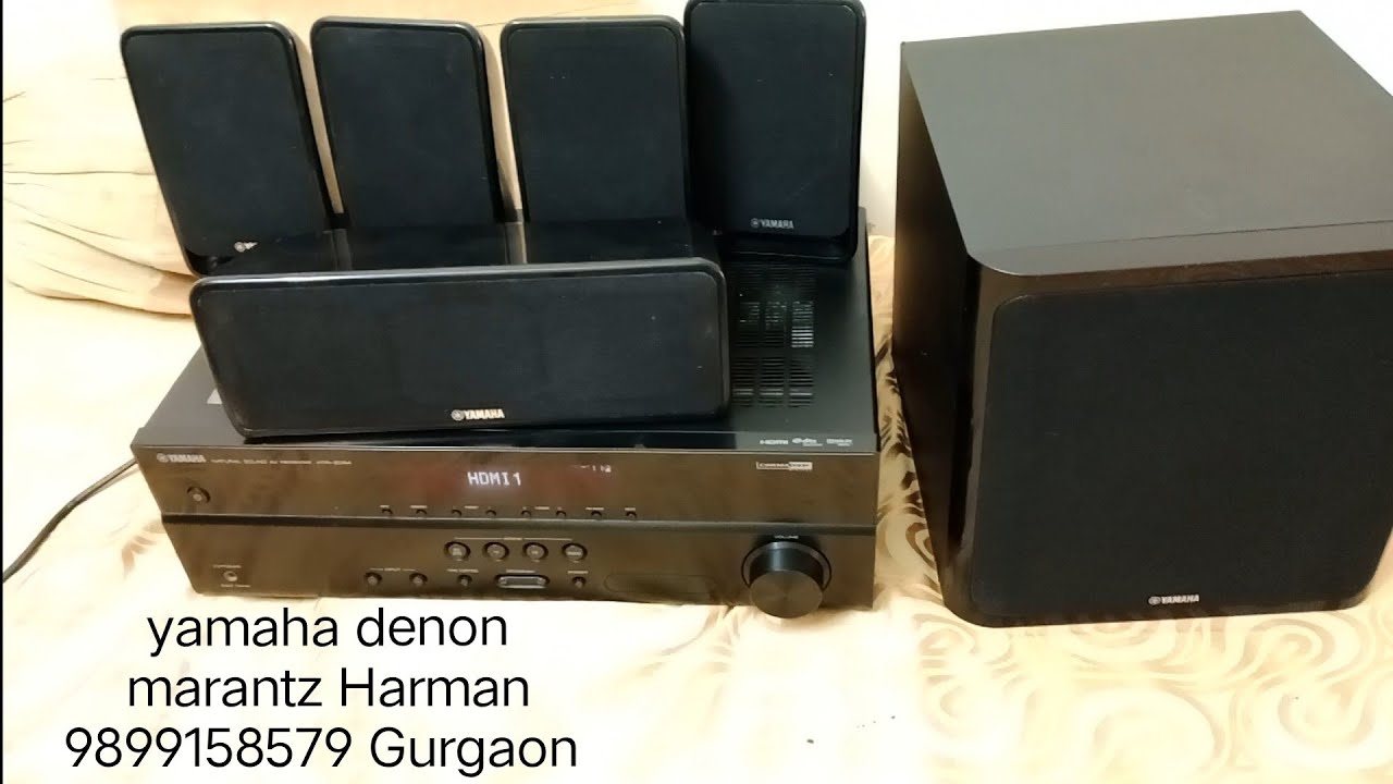 Yamaha avr amplifier 5.1 passive subwoofer 