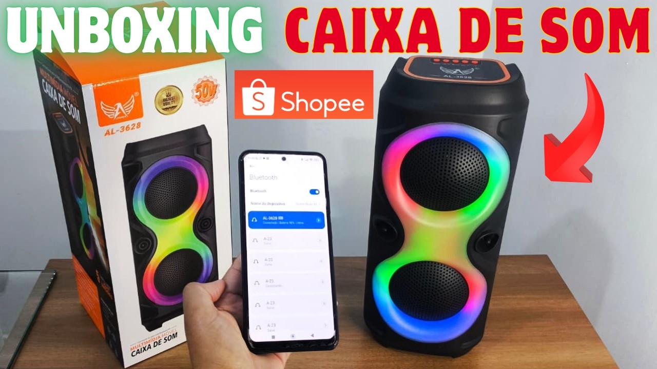 A caixa de som mais Barato da Shopee. Caixa de som Da Shopee