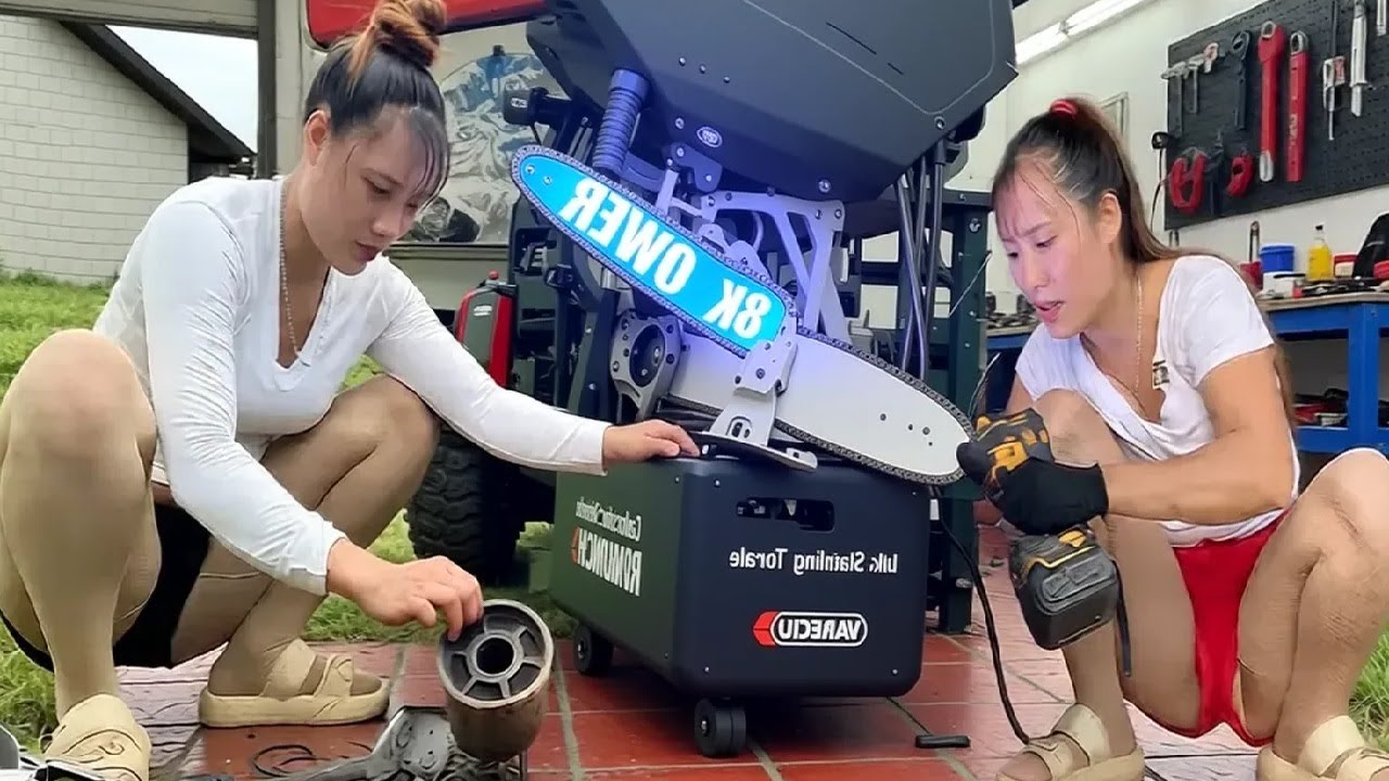 Amazing Talented 18-Year-Old Genius Girl Successfully Repairs and Restores Old Tractor Engine
