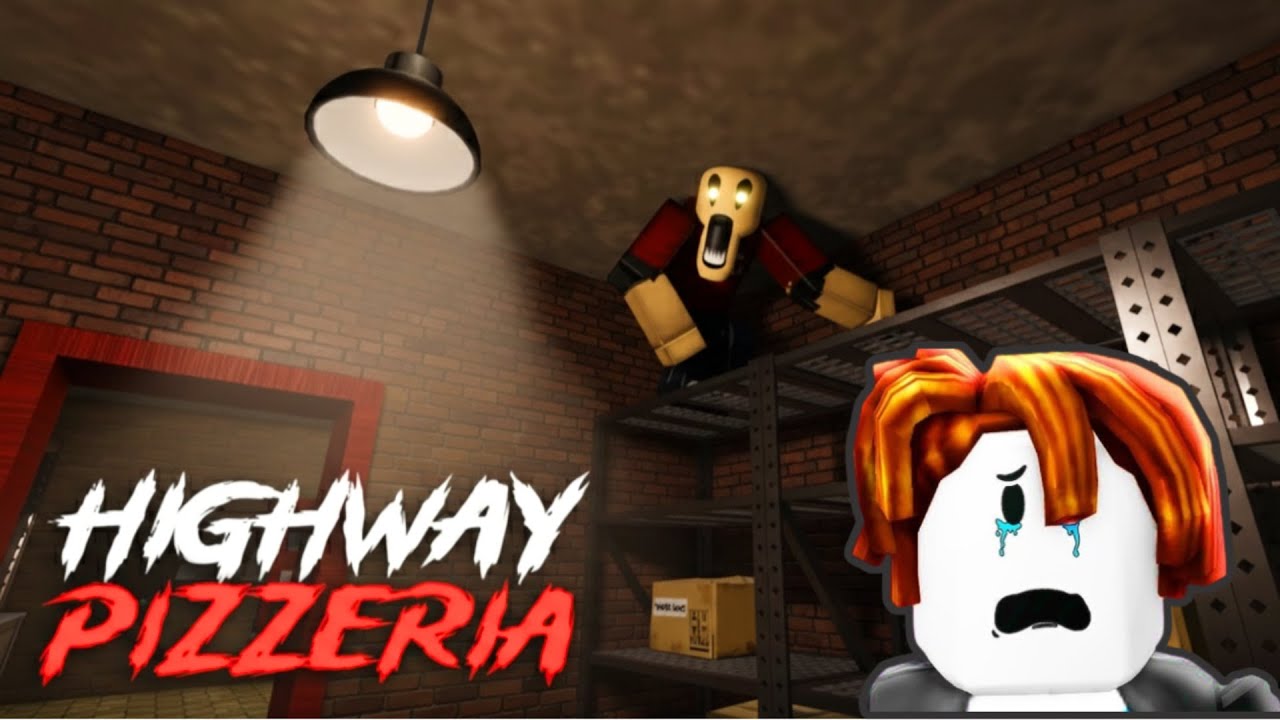 Working at a horror pizzeria with my friend at night!