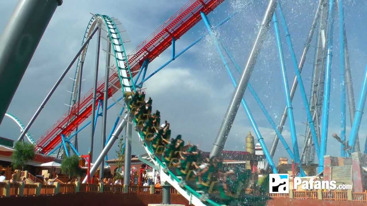 Shambhala - Expedición al Himalaya (+ Slow Motion 1080p) - PortAventura Montaña Rusa 2012