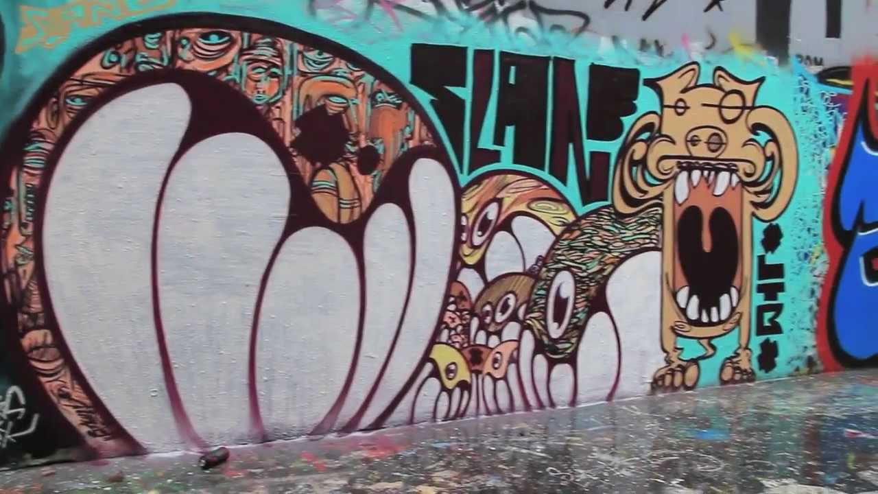 Paris sous la pluie graffiti, LTB collectif