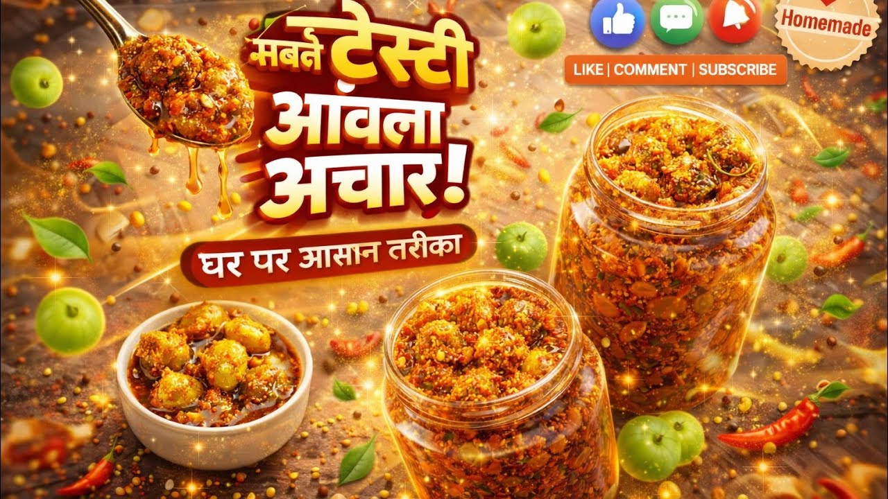 “The Most Delicious Homemade Amla Pickle 😋😋