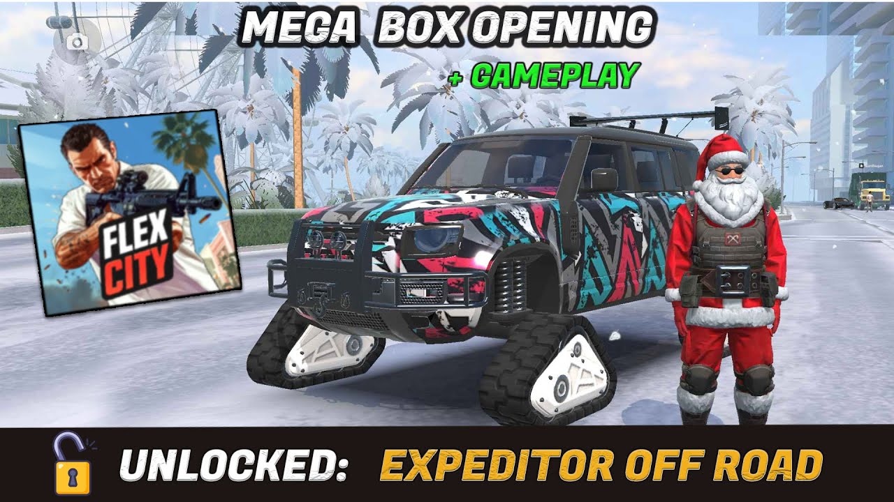 🔥FLEX CITY: VICE ONLINE |🎁 Mega Christmas Box Opening - Expeditor Off Road Car Reward