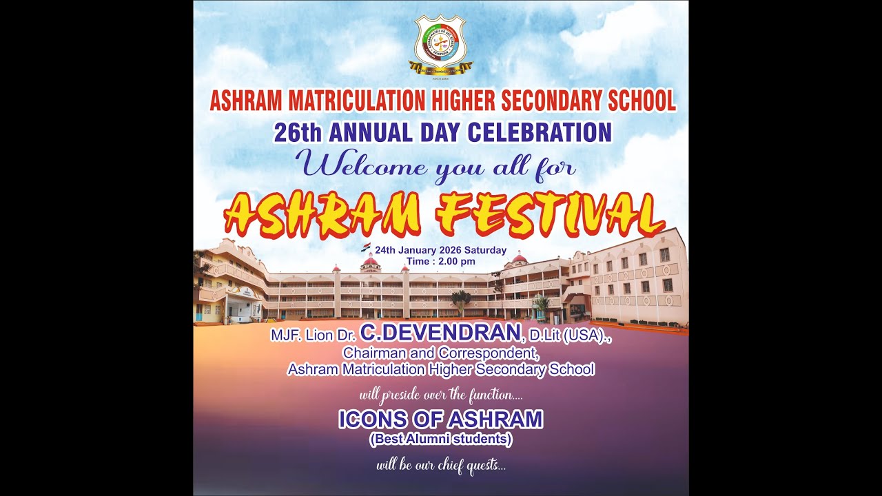 ASHRAM FESTIVAL 26TH ANNUAL DAY CELEBRATION live 2026