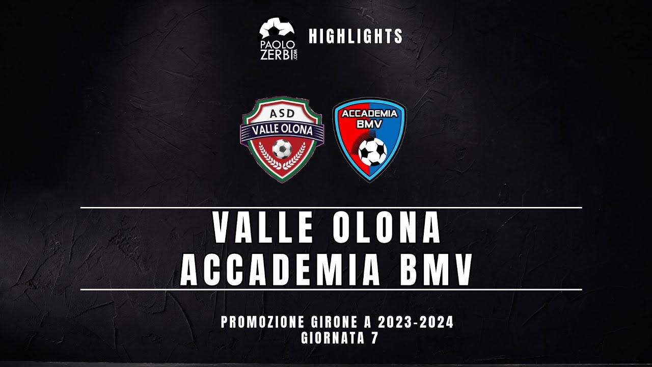 [HIGHLIGHTS] Promozione Gir. A 23/24 - Valle Olona - Accademia BMV