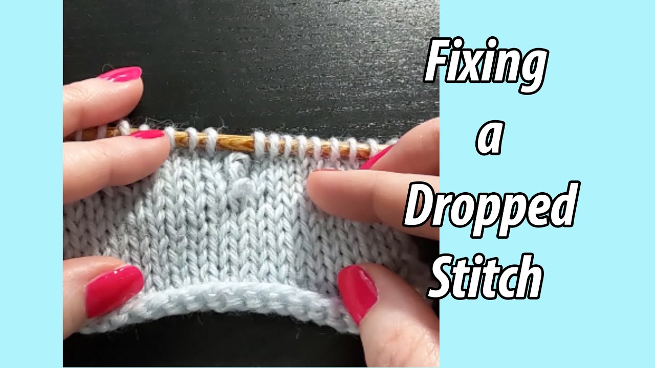 Fixing a Dropped Stitch in Stockinette