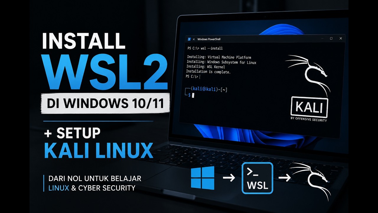 Tutorial Lengkap Install WSL2 di Windows 10/11 + Setup Kali Linux