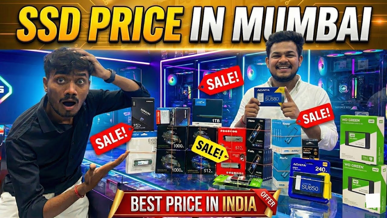 Cheapest SSD Prices in Mumbai 😱 NVMe & SATA SSD Lowest Price | Lamington Road 2026