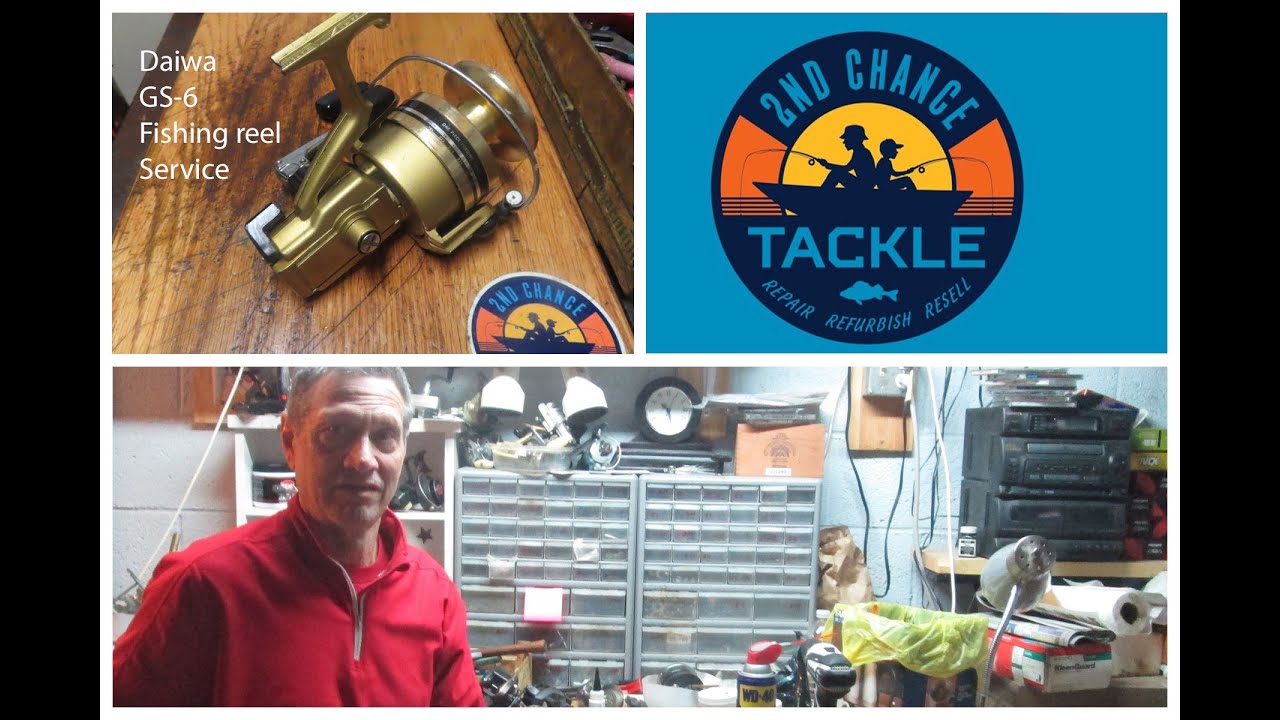 Daiwa GS 6 spin fishing reel how to take apart and service