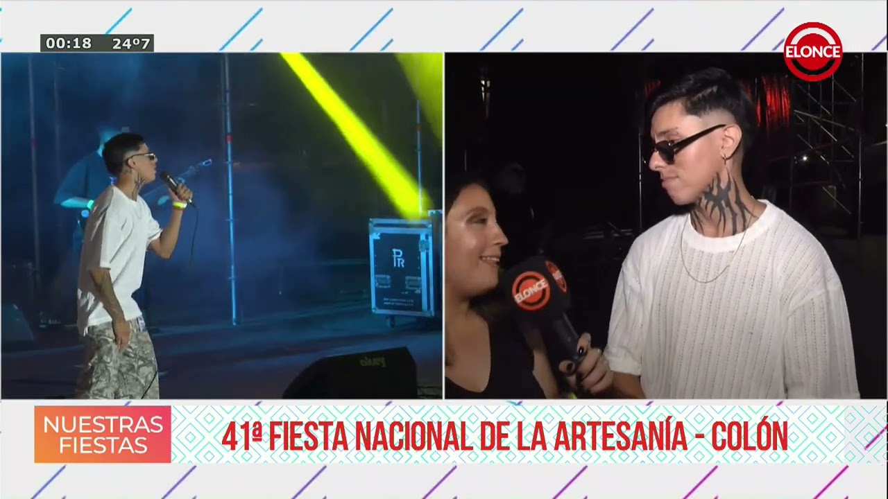 Fiesta de la Artesania de Colon - Nota con Enzo Barzola