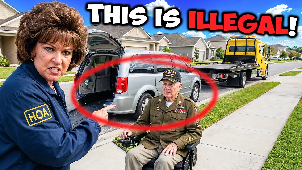 HOA Karen Orders Tow on Disabled Veteran.. ADA Is NOT Amused! He is NO HOA Member!