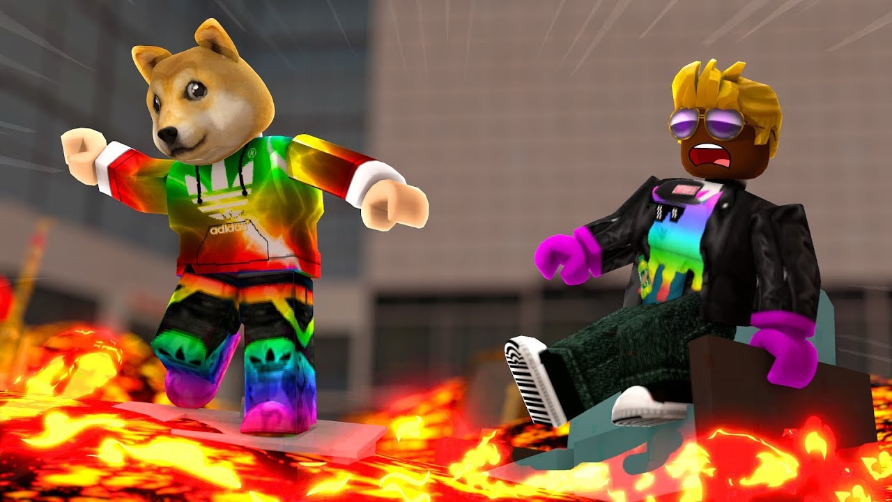 ESCAPA DE LA LAVA EN ROBLOX con WhiteZunder