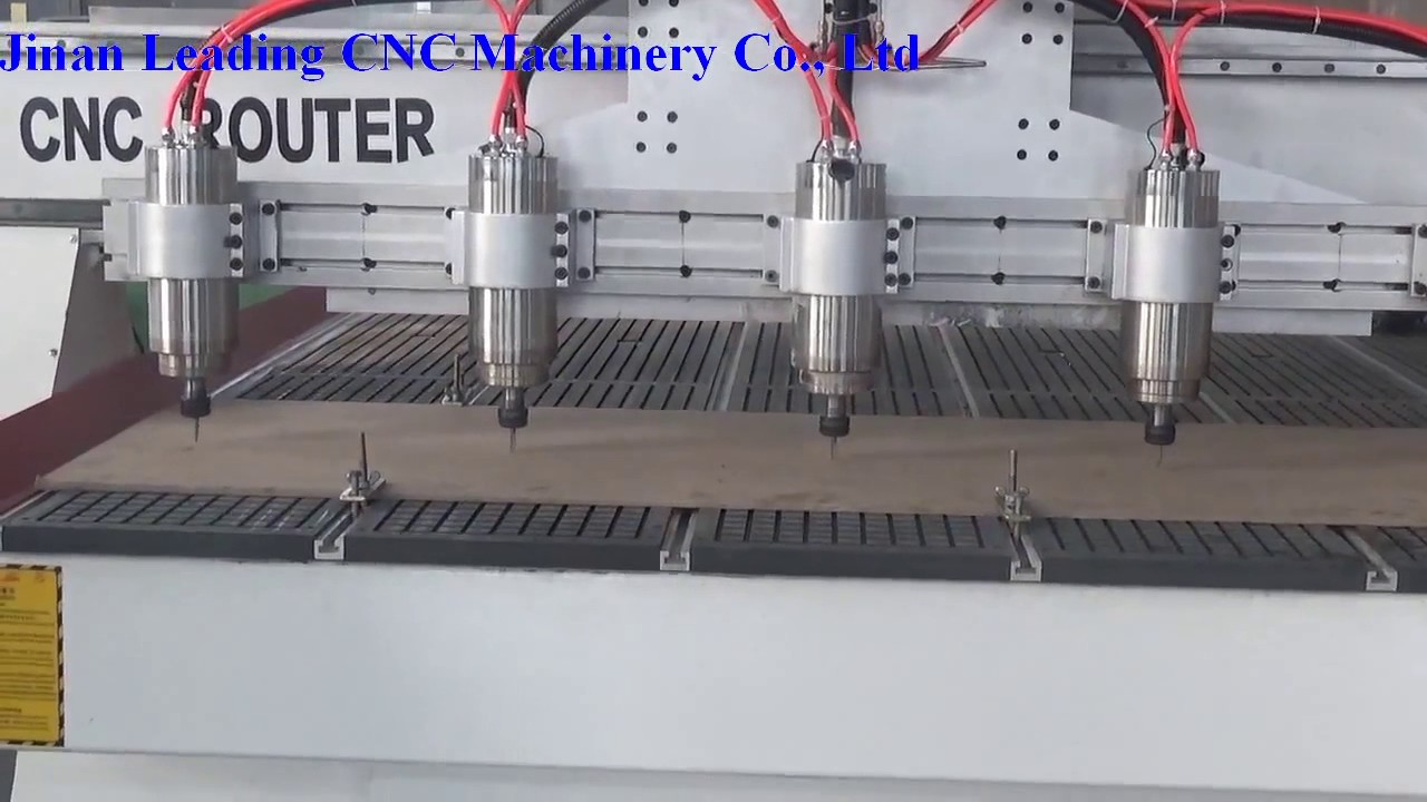 Leading CNC Router with 1 Z Axis with 5 Spindles working at same time
