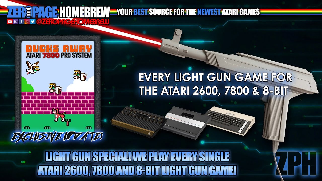 Light Gun Special: Ducks Away (Exclusive | 7800) + Every Atari 2600, 7800 & 8-Bit Light Gun Game