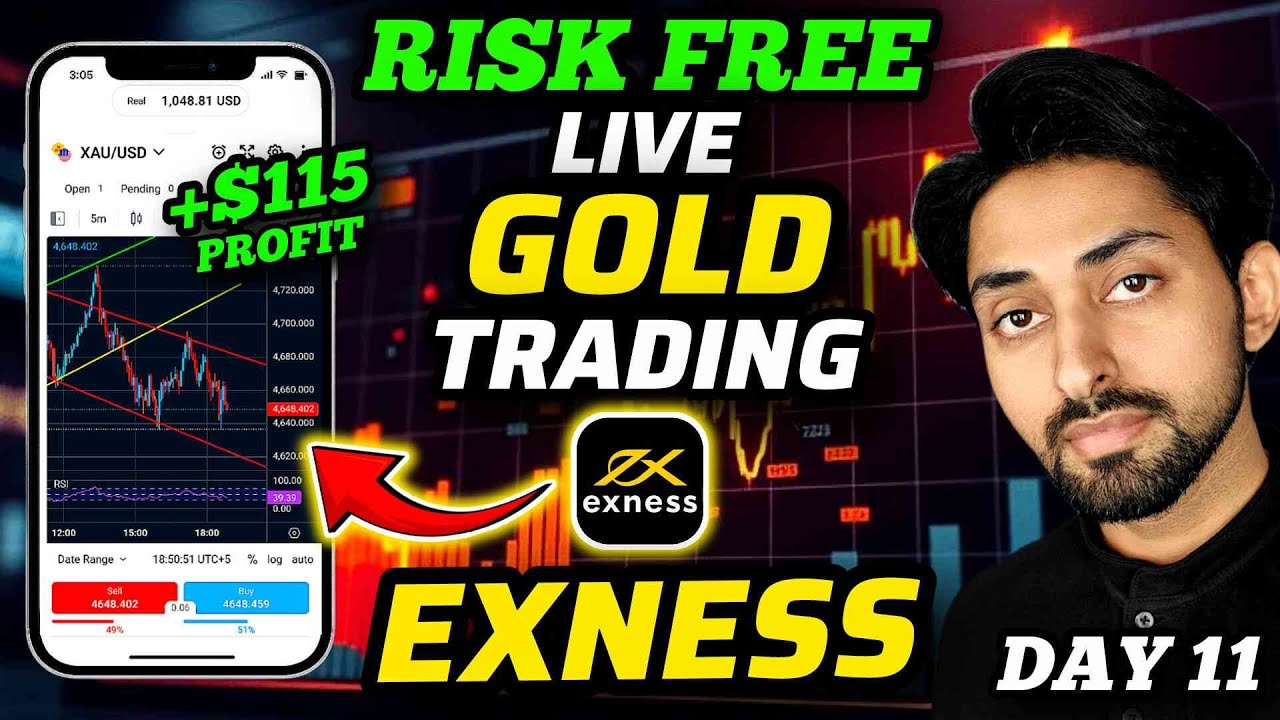Live Gold Trading on Exness Risk Free | Excess Live Trading 2026