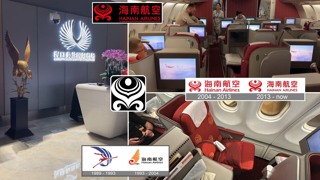 4K UHD Scenic Hainan Airlines Business Class flight from Haikou Meilan (HAK) to Sheremetyevo (SVO)