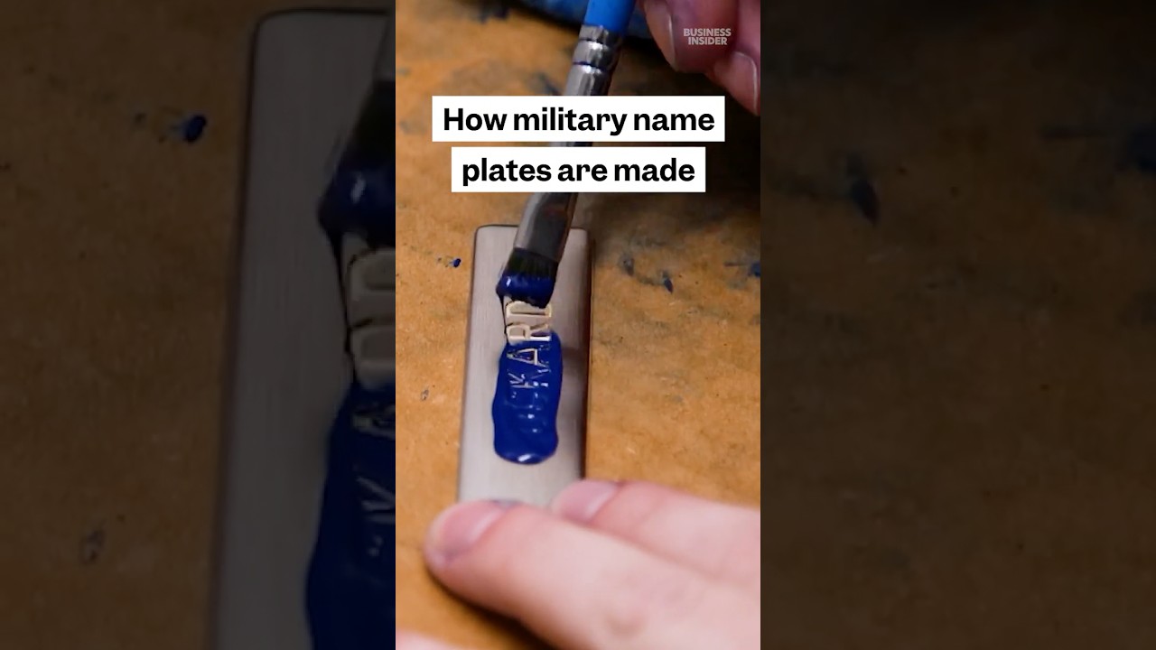 Thousands of US #military name plates are made in a small factory inside #FortKnox. #armedforces