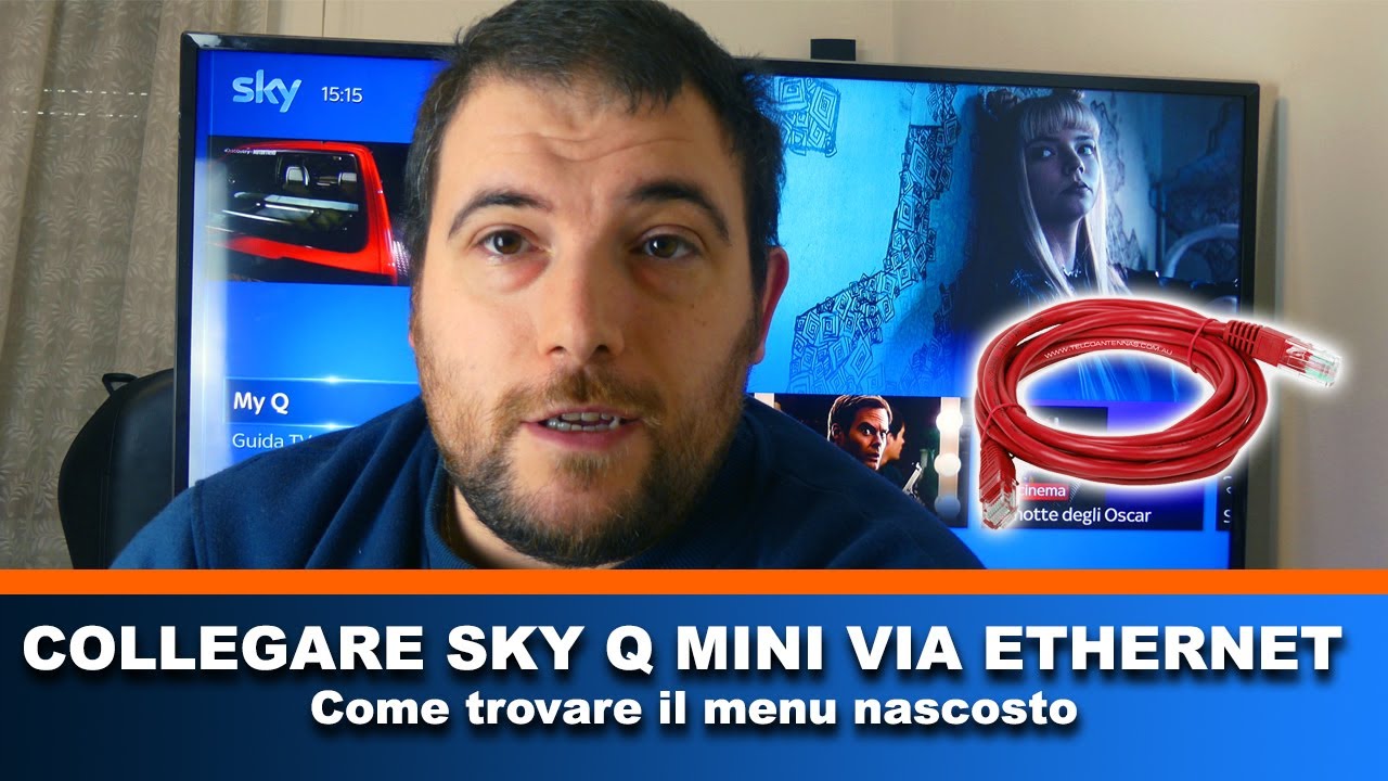Collegare sky q mini con cavo ethernet e trovare il menu nascosto