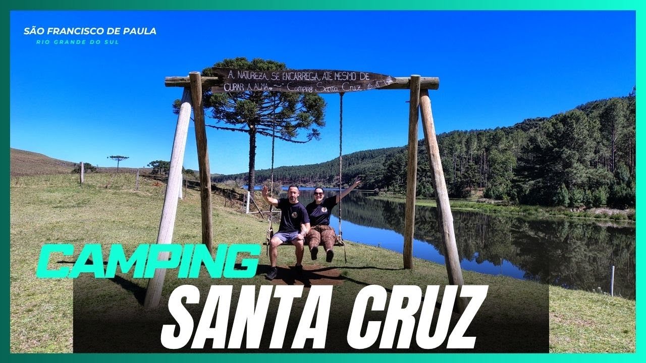 ACAMPAMOS EM UM LUGAR DE TIRAR O FOLEGO-CAMPING SANTA CRUZ RS