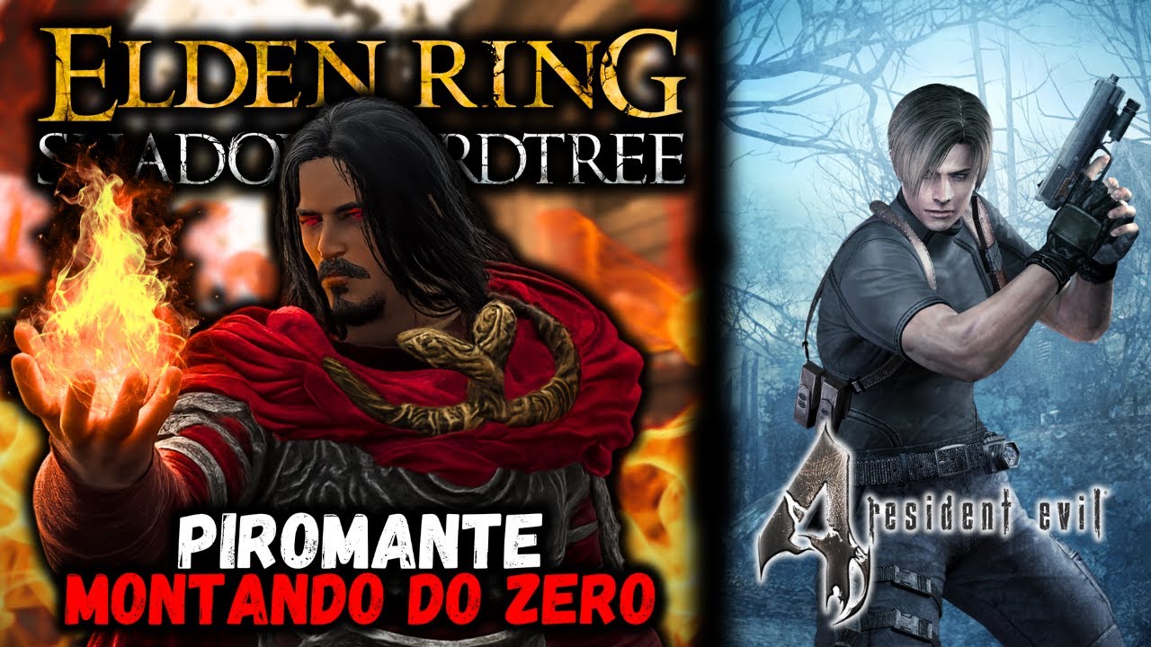ELDEN RING COM BUILD DE FOGO! MONTANDO DO ZERO! E DEPOIS O FINAL DE RESIDENET EVIL 4 CLÁSSICO!