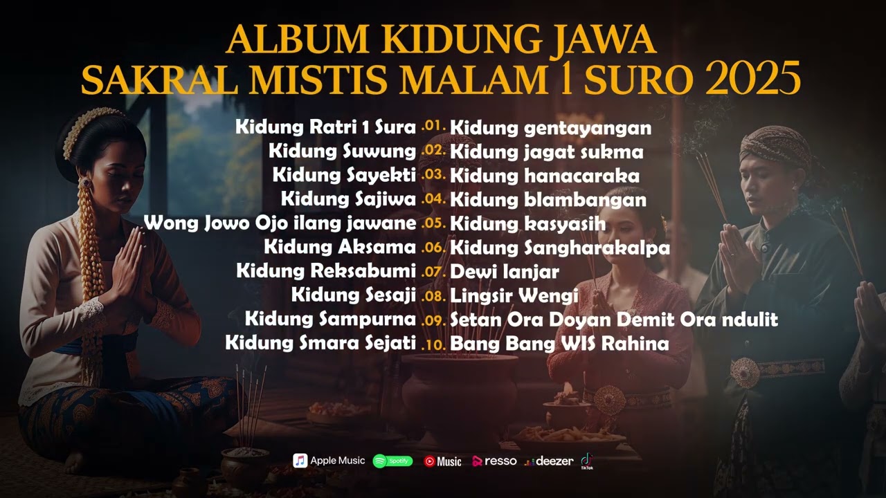 Album Kidung Jawa Sakral Mistis Malam 1 Suro 2025