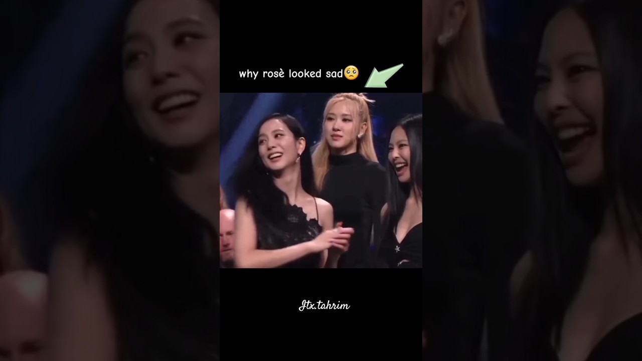 When lisa won the Vma award, why ros&egrave; become sad😟 #trendingshorts #blackpink #fypシ゚viral
