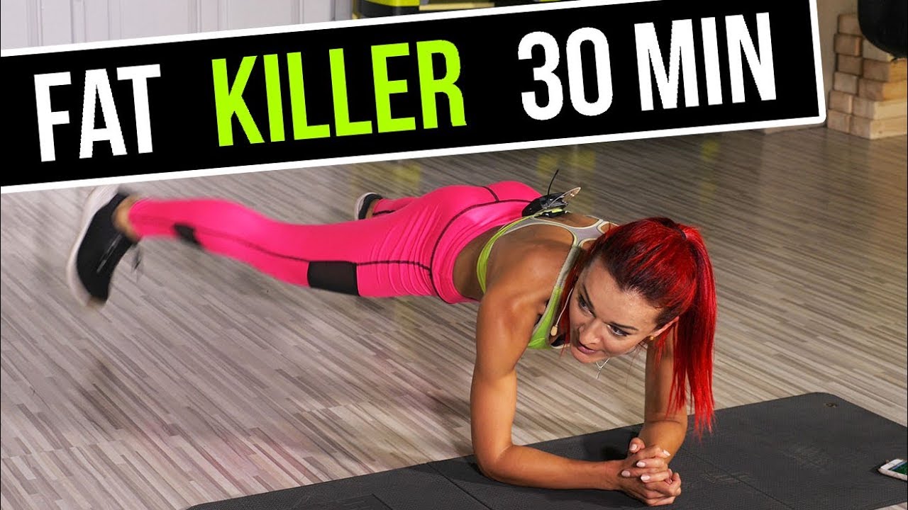 FAT KILLER - ODCHUDZAJĄCY TRENING INTERWAŁOWY 30 minut (+ rozgrzewka i rozciąganie)