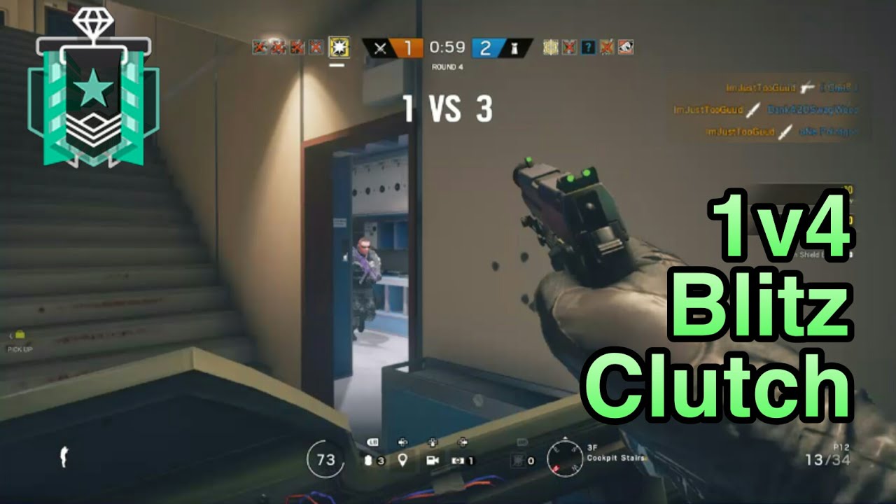 10 Second Clutch: Xbox Diamond - Ranked Highlights - Rainbow Six Siege Gameplay