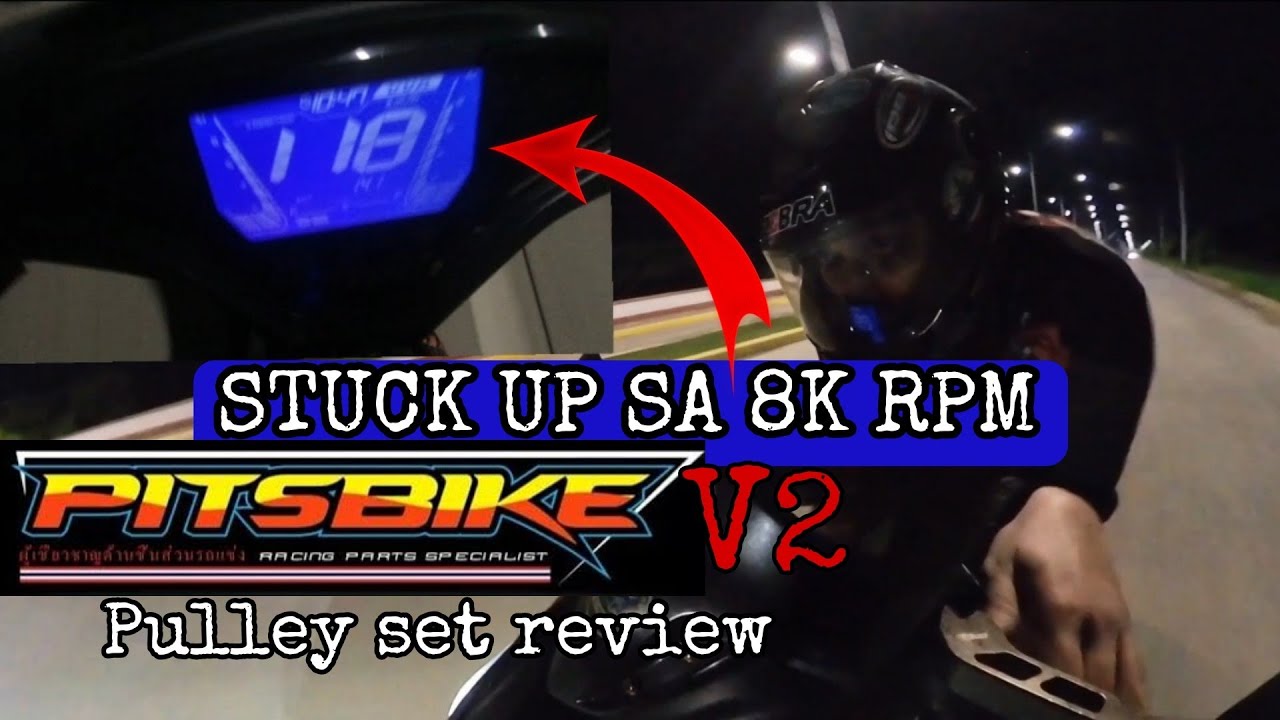 PITSBIKE V2 PULLEY SET REVIEW | 8K RPM STUCK UP | HOW TO INCREASE RPM