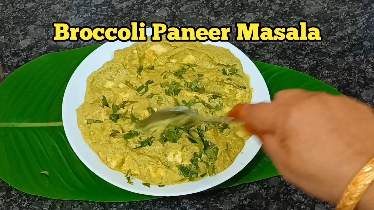 Delicious Creamy Broccoli with Paneer 