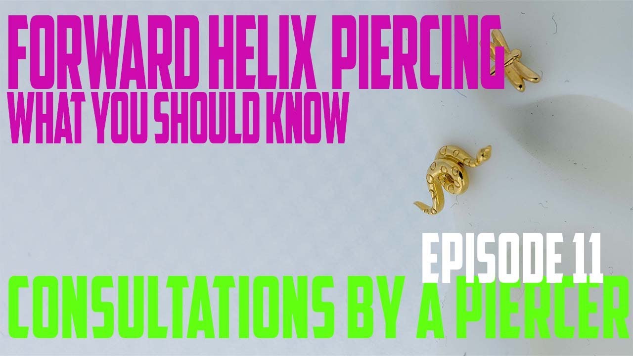 Forward Helix Piercing What You Should Know Consultation by a Piercer EP11
