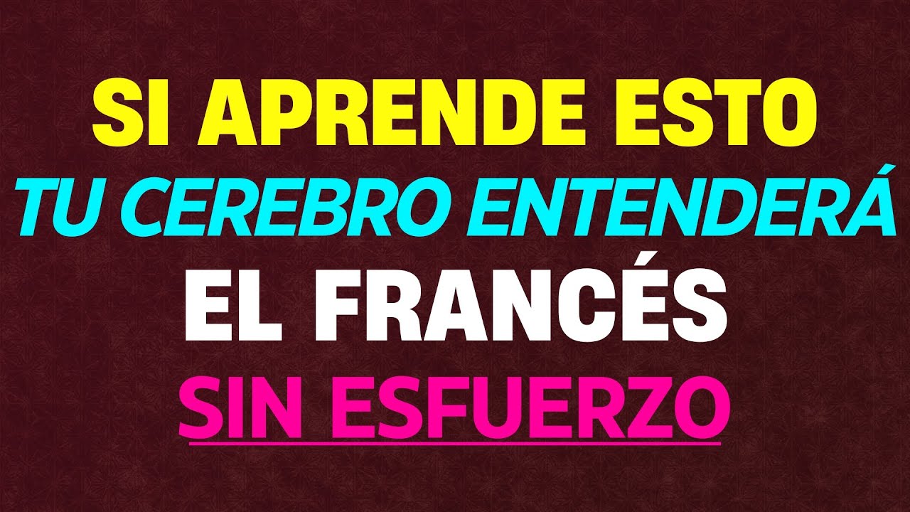 😱👉ESCUCHA ESTO 20 MINUTOS CADA DÍA Y DOMINARÁS EL FRANCÉS 📚| APRENDER FRANCÉS RÁPIDO FACIL🕒.