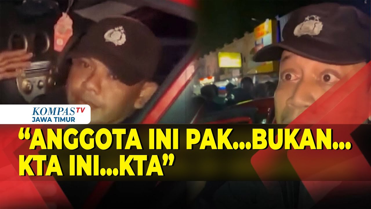 Tampang Oknum Polisi di Semarang saat Dikerumuni Warga Karena Diduga Peras Remaja