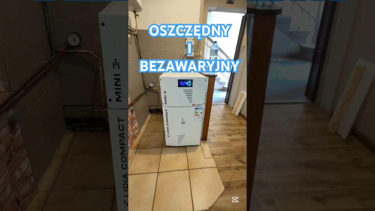 Piec kocioł na pellet Lidia Compact Mini 10kW #budowadomu #pellet #kociołnapellet #oze  #ogrzewanie