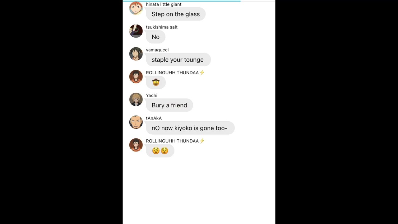 Bury a friend lyric prank || ft. Hinata, Yachi and Yams || trigger warning for the song