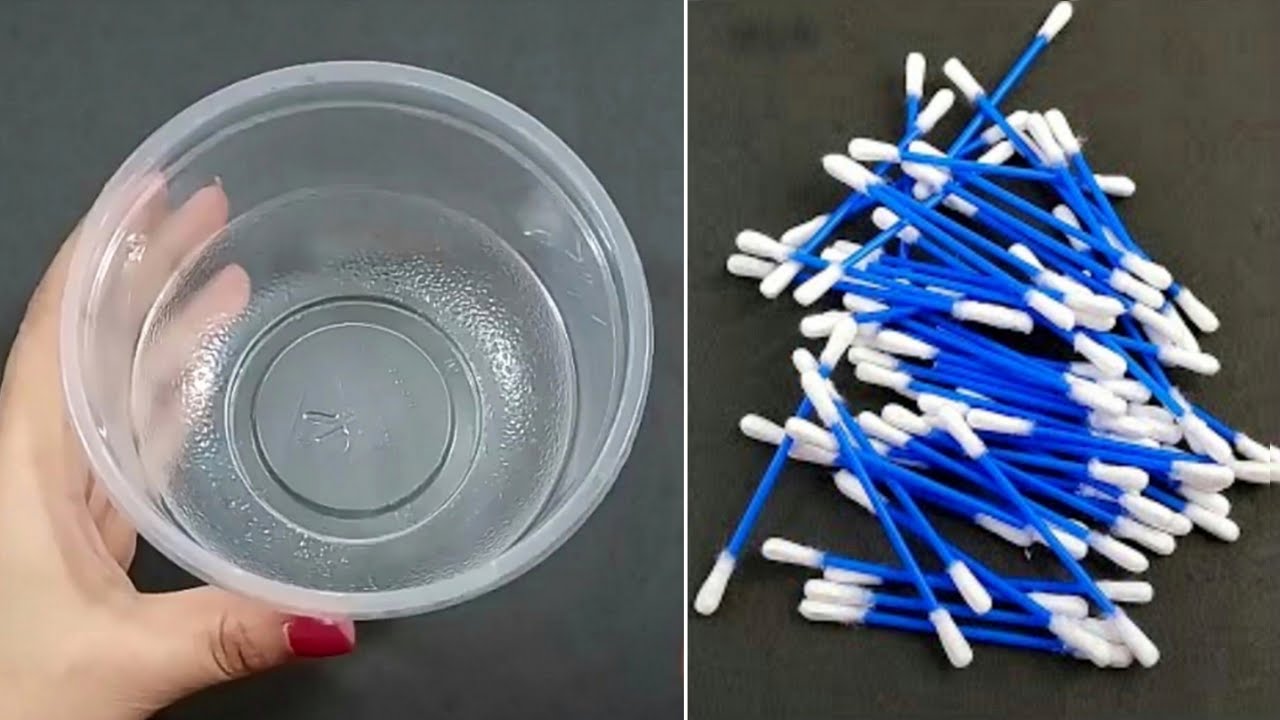 Superb Room Decor Ideas using Waste materials - Cotton earbud, plastic container reuse idea